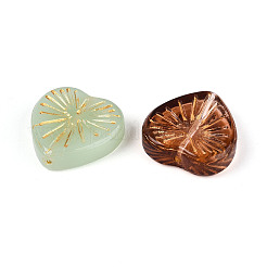 Baking Paint Transparent Glass Beads&nbsp;DGLA-N018-12
