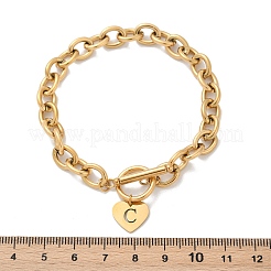 Golden 304 Stainless Steel Charm Bracelets&nbsp;LS-NJEW-K284-01G-C