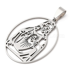 201 Stainless Steel Pendants&nbsp;STAS-Q341-25P
