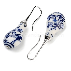 Gourd Porcelain Dangle Earrings&nbsp;EJEW-G398-03