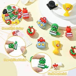 14Pcs 7 Styles Silicone Beads&nbsp;SIL-CJ0003-05