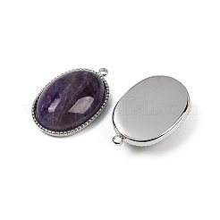 Natural Amethyst Pendants&nbsp;STAS-F322-15P-01