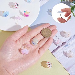16Pcs Acrylic Umbrella Charms Pendants Acrylic Dangle Charm with Brass Loops for Jewelry Necklace Earring Making Handmade&nbsp;JX313A