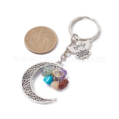 Moon & Angel Alloy Pendant Keychain&nbsp;KEYC-JKC00697