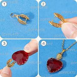 30Pcs 3 Colors Brass Ice Pick Pinch Bails&nbsp;KK-SP0002-04