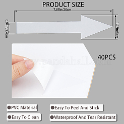 20 Sets PVC Self Adhesive Arrow Label Stickers&nbsp;DIY-CP0009-42B