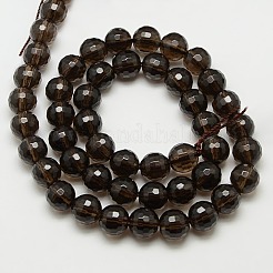 Smoky Quartz Beads Strands&nbsp;GSFR6mm176-128