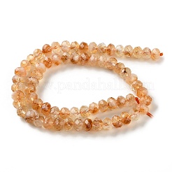 Heated Natural Citrine Beads Strands&nbsp;G-C259-A19-5x8mm