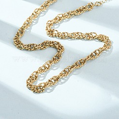 6MM 304 Stainless Twisted Rope Chain Necklaces&nbsp;SA-CBA725A-24G