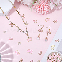 120Pcs 4 Styles Alloy Enamel Pendants&nbsp;ENAM-SC0007-46