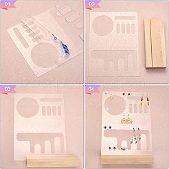 Transparent Acrylic Jewelry Display Stangs&nbsp;EDIS-WH0034-01