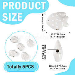 5Pcs Handmade Porcelain Beads&nbsp;PORC-TADJ0001-05J