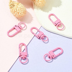 Spray Painted Eco-Friendly Alloy Swivel Snap Hooks Clasps&nbsp;PALLOY-YW0001-27