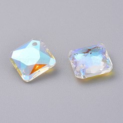 Glass Rhinestone Pendants&nbsp;RGLA-A024-I03-001SI