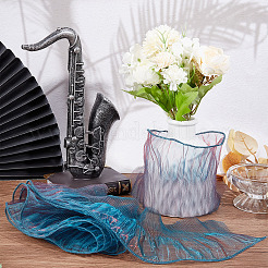 Polyester Organza Ruffled Pleated Lace Fabric Trim&nbsp;OCOR-WH0070-15A