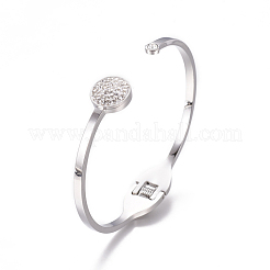 304 Stainless Steel Cuff Bangles&nbsp;BJEW-F390-01
