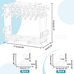 1 Set Transparent Acrylic Earring Display Stands&nbsp;EDIS-PH0001-28