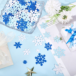200Pcs Glitter Christmas Snowflake EVA Foam Stickers&nbsp;DIY-ME0001-94