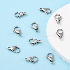 Tarnish Resistant Polished 316 Surgical Stainless Steel Lobster Claw Clasps&nbsp;STAS-R072-18A