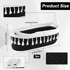 Cotton Rope Woven Storage Basket&nbsp;AJEW-WH20020-153D