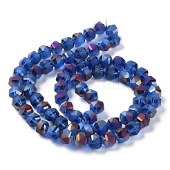 Electroplate Transparent Glass Beads Strands&nbsp;EGLA-I018-HR05