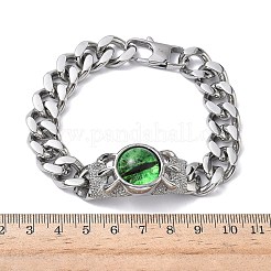 Eye 201/304 Stainless Steel Link Bracelets&nbsp;BJEW-F522-02P-02