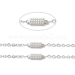 Tarnish Resistant 304 Stainless Steel Rectangle Link Chains&nbsp;STAS-B041-10P