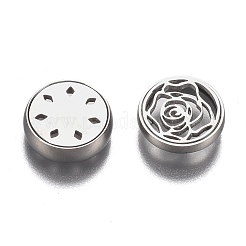 304 Stainless Steel Diffuser Locket Aromatherapy Essential Oil&nbsp;AJEW-N025-08P