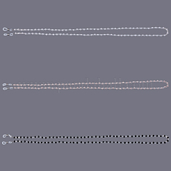 3Pcs 3 Colors Plastic Pearl & Glass Bead Strap for Eyeglasses&nbsp;AJEW-CY0002-18