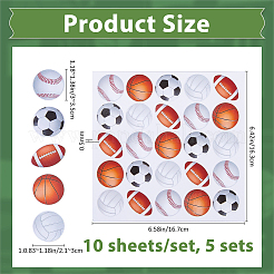 5 Sets Waterproof PVC Self-Adhesive Stickers&nbsp;DIY-FH0010-66