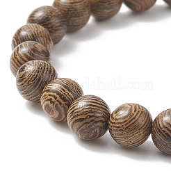 7Pcs 7 Style Natural & Synthetic Mixed Gemstone & Wenge Wood Beaded Stretch Bracelets Set&nbsp;BJEW-JB09157