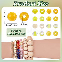 1360pcs 8 Styles Glass Seed Beads Sets&nbsp;SEED-PH0002-36