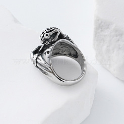 Vintage Punk 304 Stainless Steel Finger Rings&nbsp;YJ4863-2