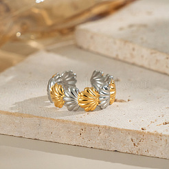 304 Stainless Steel Adjustable Open Cuff Rings for Women&nbsp;CD2557