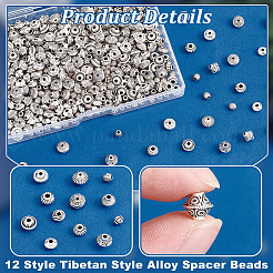 Tibetan Style Alloy Spacer Beads&nbsp;TIBEB-PH0005-23