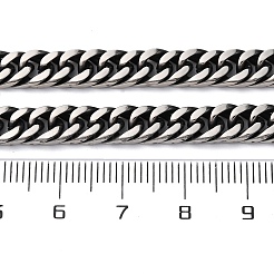 6MM 201 Stainless Steel Cuban Link Chain Necklaces&nbsp;NJEW-Q013-14B