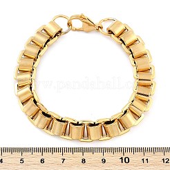 304 Stainless Steel Box Chain Bracelets for Women Men&nbsp;BJEW-F488-47G