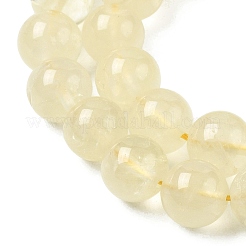 Natural Lemon Quartz(Heated) Beads Strands&nbsp;G-B167-A11-10mm