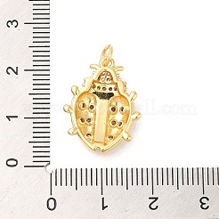 Brass Pave Cubic Zirconia  Pendants&nbsp;X-KK-Z028-04G