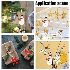 3 Sets 3 Styles Christmas Theme Unfinished Wood Pendants&nbsp;WOOD-GF0001-85