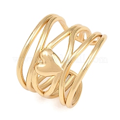 304 Stainless Steel Cuff Open Rings&nbsp;SA-H001-16G
