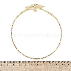 Lotus Alloy Arm Cuff Bangles for Girl Women&nbsp;LS-AJEW-A063-01E-G