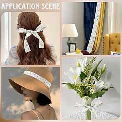 1Roll Single Face Printed Polyester Satin Ribbon&nbsp;SRIB-CY0001-47D