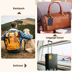 CutHollow 11Pcs 11 Colors PU Leather Luggage Tag&nbsp;OFST-CL0001-02