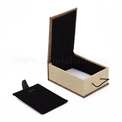 Rectangle Wooden Pendant Necklace Boxes &nbsp;OBOX-N013-03