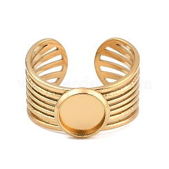 304 Stainless Steel Cuff Ring Components&nbsp;SA-CBA82C8-03A-G