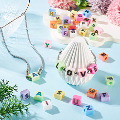 50Pcs Opaque UV Plating Acrylic Beads&nbsp;SACR-TA0001-72