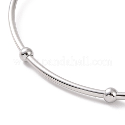Non-Tarnish 201 Stainless Steel Hollow Out Heart Bangle&nbsp;BJEW-P285-01P