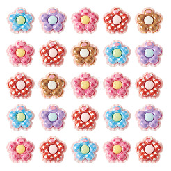 30Pcs Opaque Resin Cabochons&nbsp;RESI-TA0005-79E