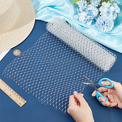 Nylon Mesh Lace Fabric&nbsp;DIY-WH0530-83D